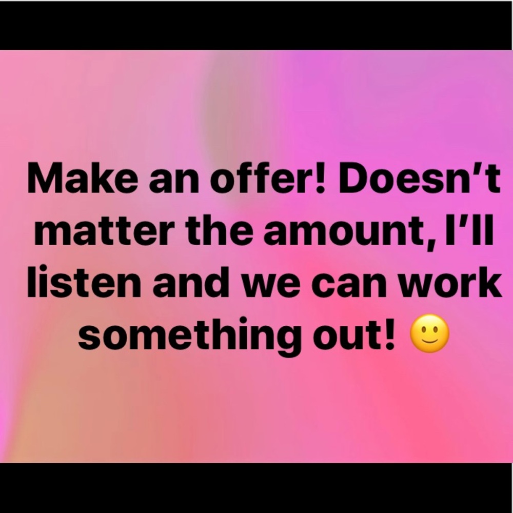 Make any offer on things you like!